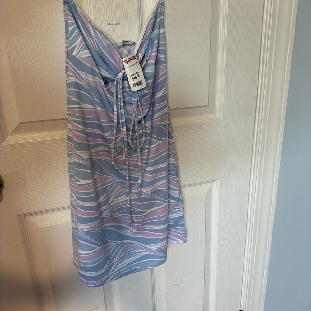Hollister Pastel Striped strapless dress